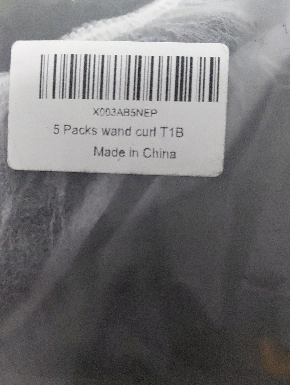 5 Packs Wand Curl T1B - Black